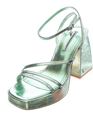 Windsor Smith Sandale Charms Mint Crinkle Foil Mint - Grün