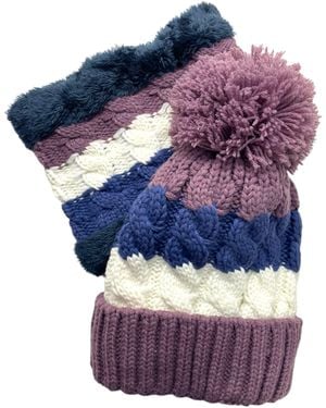 Kumixi Mütze Set: Mütze & Loop Schal - Blau