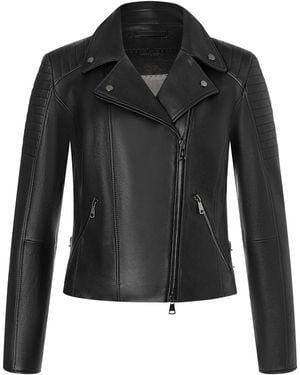 Werner Christ Lederjacke Celine Cw - Schwarz