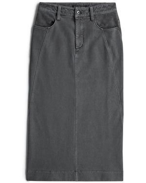 G-Star Skirts Washed Midi Sweater - Grau
