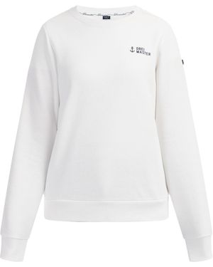 DreiMaster Maritim Sweatshirt 'Kilata' - Weiß