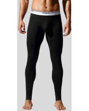 SEOBEAN Lange Unterhose John Home - Schwarz