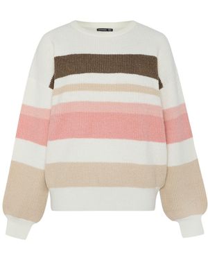 antargo Pullover Knitted Oversize Sweater - Pink