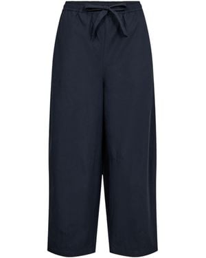 Numph 7/8 Stoffhose Nujuma Cotton Cropped Pants - Blau