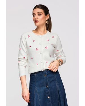 Ombre Strickjacke Swcd - Weiß