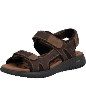 Rieker Sandale Trekkingsandale, Outdoorsandale, Sommerschuh mit Klett - Braun