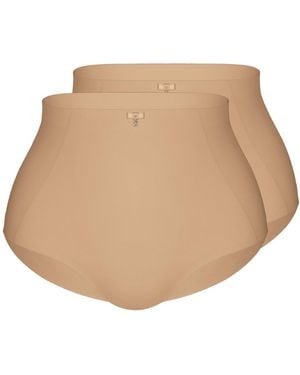 Sassa Taillenslip Beautiful Embroidery 2Er Pack - Natur