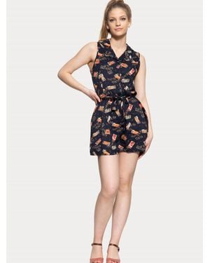 Queen Kerosin Jumpsuit - Schwarz