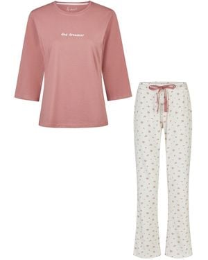 by Louise Pyjama Driekwart Mouw - Pink
