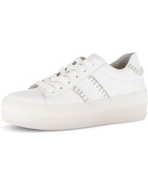Gabor Plateausneaker Freizeitschuh, Halbschuh, Schnürschuh mit transparenter Laufsohle - Schwarz
