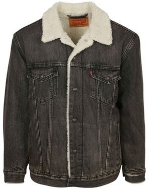 Levi's Levis Wintermantel Sherpa - Schwarz