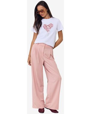 Lipsy T-Shirt Wear It With Love - Pink