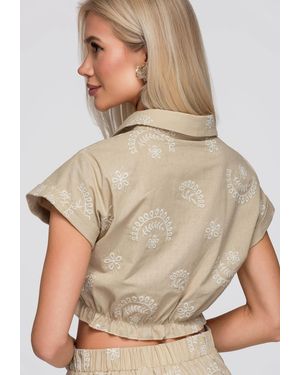 Ombre Bluse - Natur