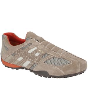 Geox U Snake L Scam.+Mesh Sneaker - Braun