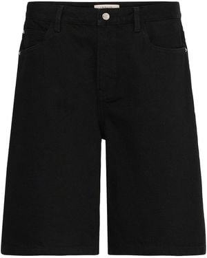 Solid Jeansshorts Sdomid - Schwarz