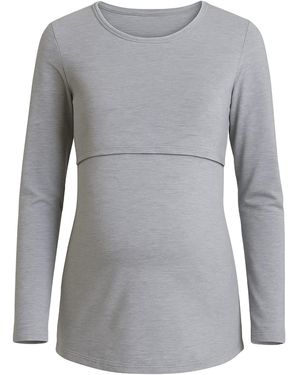 LYN MAMA Bluse - Grau