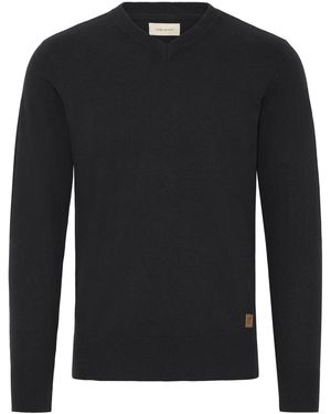 Blend V-Ausschnitt-Pullover Bhfibi - Schwarz