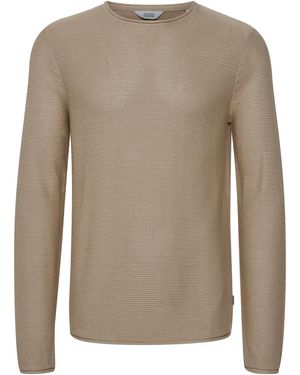 Solid Pullover - Braun