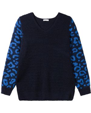Sheego Pullover - Blau