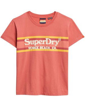 Superdry T-Shirt 'Venue' - Pink