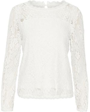 Cream Bluse 'Kit' - Weiß