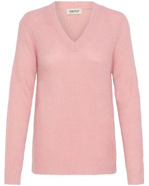Oxmo V-Ausschnitt-Pullover Oxfsinvi Pu 1 - Pink