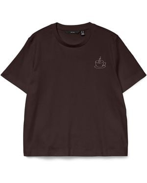 Vero Moda T-Shirt Vmsara Mette - Rot
