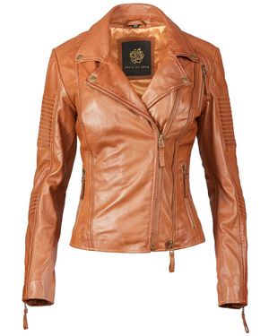Apple Of Eden Lederjacke Aoe-114 - Mehrfarbig