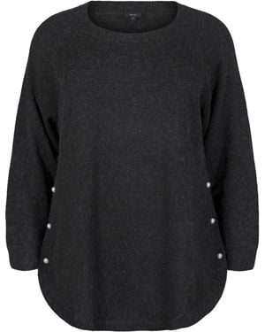Zizzi Pullover Msunny - Schwarz