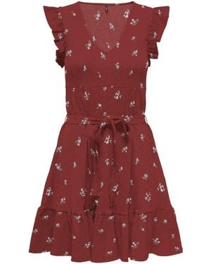ONLY Kleid Onlhillary - Rot