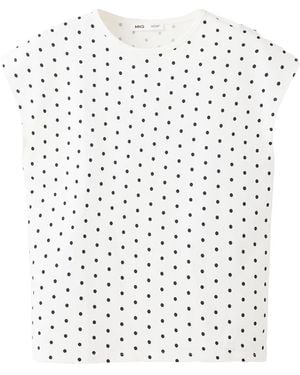 Mango T-Shirt Rptopito - Weiß