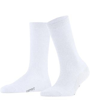 Esprit Socken Reflection Rib - Weiß