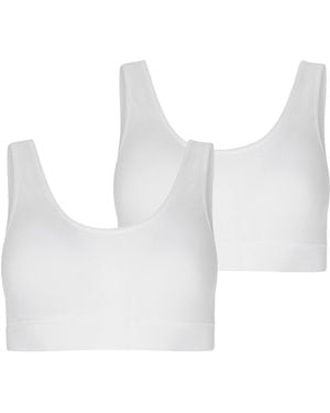Jockey Sport-Bh Seamfree Stretch Tank Strap Bralette - Weiß