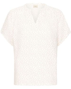 Fransa Bluse - Weiß