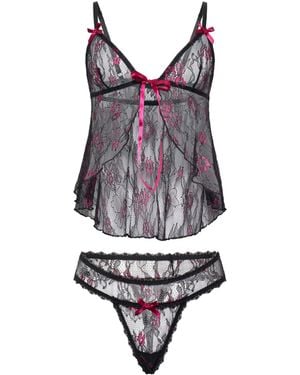 Carré Chic Carr Chic Wäsche-Sets - Schwarz