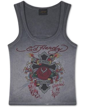 Ed Hardy Top - Blau