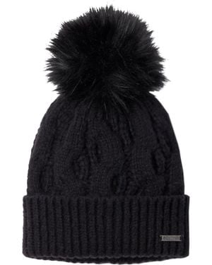 Columbia Mütze Boundless Days Cable Knit Pom Beanie - Schwarz