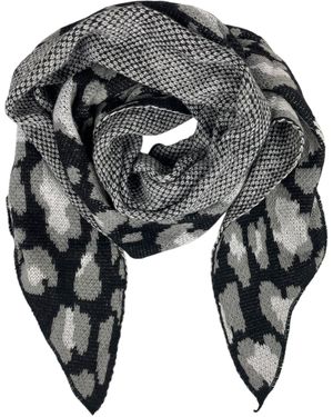 Kumixi Schal Leopard - Grau