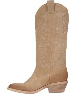GISÉL MOIRÉ Stiefel - Natur