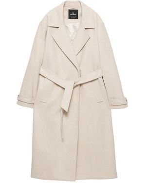Pull&Bear Mantel - Natur