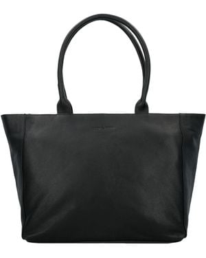 Greenburry Vegas Shopper Tasche Leder 46 Cm - Schwarz
