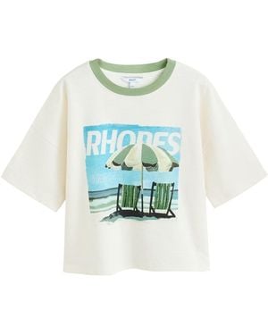 Next T-Shirt Summer Rhodes - Blau