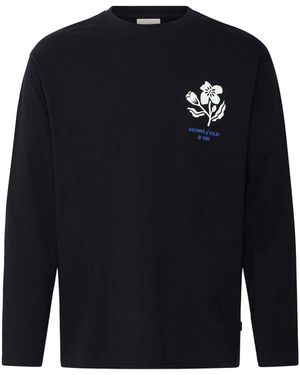 Solid Langarmshirt Sdfulton - Blau