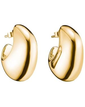 Thomas Sabo Ohrringe Vergoldete Chunky Ohrringe Mit Voluminösem Design - Mettallic