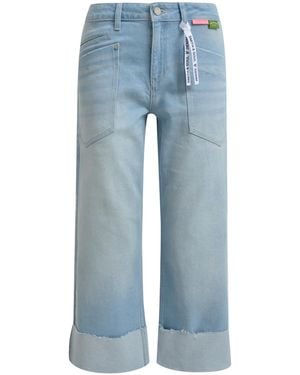Smith & Soul Light Cropped Jeans Mit Turn-Up-Saum - Blau