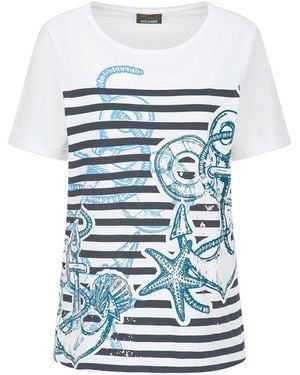 Goldner T-Shirt - Blau