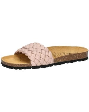 Lico Pantolette Bioline Plait - Natur