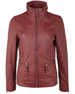 7eleven Lederjacke 'Rimini' - Rot
