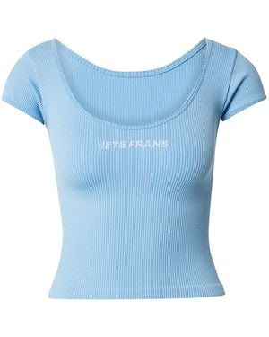 iets frans... T-Shirt If Scoop - Blau