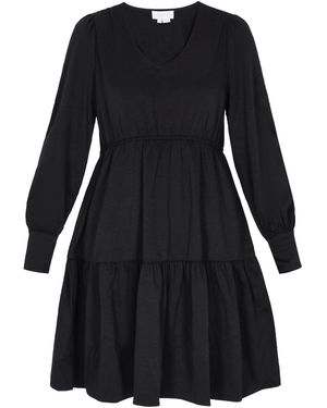 usha WHITE LABEL Kleid Minimalistic - Schwarz